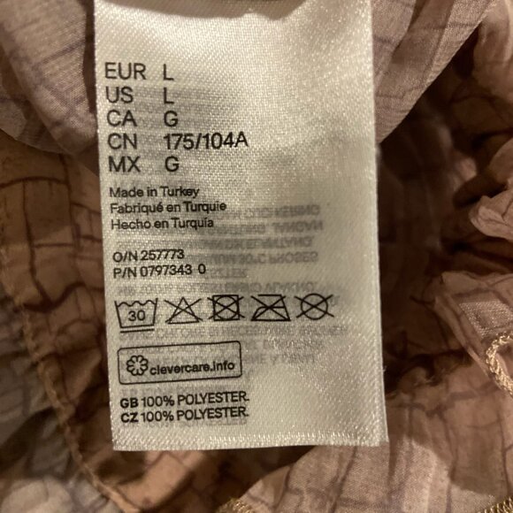 NWT H&M Boho Ruffle Tie-Front Blouse – Women’s Size L - Picture 4 of 7